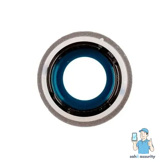 Camera Lens Glass with Frame for Apple iPhone SE 3rd Gen 2022 White thumbnail